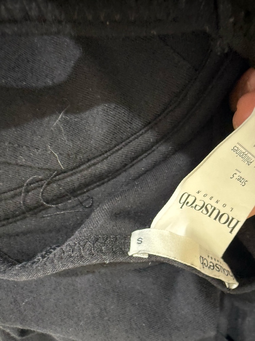 House of CB Black Branded Garment Tag Detail - Picture 10 of 10